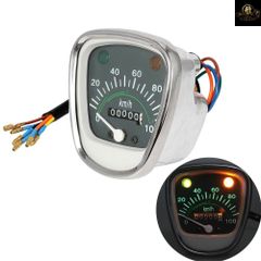 オートバイ用 100 km/h レトロ スピードメーター ゲージ オドメーター インジケーター ライト インストルメント ホンダ パスポート C50 C70