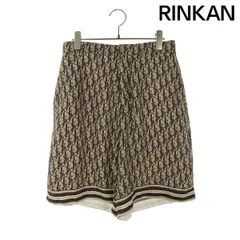 ディオール  013C121B4751 オブリーク総柄シルクバミューダハーフパンツ メンズ 44のサムネイル