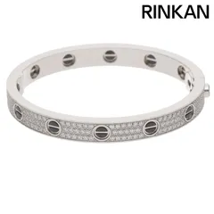 カルティエ  LOVE BRACELET ラブブレス K18WGセラミックPAVEダイヤブレスレット メンズ 16のサムネイル