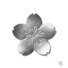 未使用新品　能作　フラワートレー - 桜　501382　錫100％　NOUSAKU　のうさく　和風　日本製　箱入り　小皿　銘々皿　菓子器　コースター　茶托　アクセサリートレイ　さくらのサムネイル
