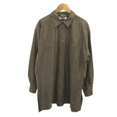 マックスマーラ ウィークエンドライン MAX MARA WEEKEND LINE シャツ 絹 シルク M 茶 ブラウン 無地 レギュラーカラー 長袖 /NP ■GY62のサムネイル