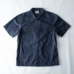ALPHA INDUSTRIES アルファインダストリーズ L サイズ 半袖 ミリタリー シャツ ワークシャツ ネイビー 紺 胸ポケット グラフィック カジュアル アメカジ 羽織り 夏 メンズ SSH NAV 004のサムネイル