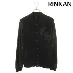 クロムハーツ  JKT GRP NOT BOMBER CHワッペンレザー切り替えスタジャンブルゾン メンズ Mのサムネイル