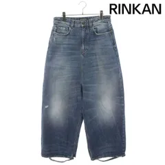 バレンシアガ  22AW  706652 TBP45 クラッシュ加工ウォッシュドバギーデニムパンツ メンズ Sのサムネイル