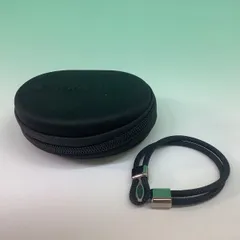 中古品 phiten/ファイテン スポーツブレスレット RAKUWAブレス X100 カーボン シルバー 19cmのサムネイル
