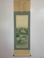 中国美人画 掛軸｜楊淑涛 仕女図｜絹本 工筆人物画｜三尺中堂｜床の間