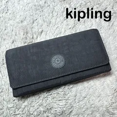 kipling キプリング 長財布 三つ折り 収納多 ナイロン ブラックのサムネイル