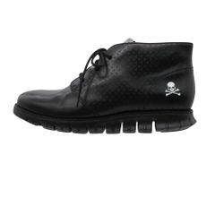 COLE HAAN コールハーン mastermind マスターマインド ブーツ チャッカブーツ zero grand スカル 総柄 レザー シューズ ブラック 7.5W 25cm メンズ 【中古】