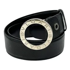 ブルガリ BVLGARI ベルト メンズ ブランド ブルガリブルガリ レザー ブラック シンプル 【中古】のサムネイル
