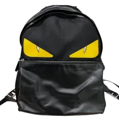 ♪ FENDI フェンディ モンスター リュック ブラック バックパック レザー ブラックのサムネイル
