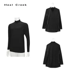 訳あり ヒールクリーク Heal Creek メンズ 春夏 UVカット 接触冷感 ハイネックインナーシャツ サイズ50(L) 001-23511ob-50aのサムネイル