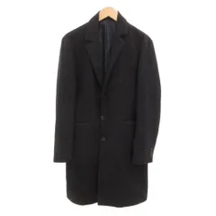 コムサイズム COMME CA ISM チェスターコート L 紺 ネイビー シングルブレスト 膝丈  /IL ■ECF006のサムネイル