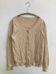 franche lippee フランシュリッペ カーディガン/ボレロ M ベージュ ウール・ニット 無地 ワンポイント ミドル丈 長袖 レディースのサムネイル