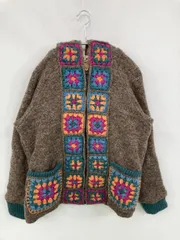 TITICACA チチカカ ニット/セーター FREE ブラウン ウール・ニット 刺繍 その他総柄 ミドル丈 長袖 レディースのサムネイル