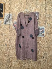 hooked vintageヴィンテージ リネン切り替えマキシ ワンピース - メルカリ