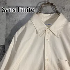 日本製 Sans limite サンリミット レギュラーカラー シャツ ブロード アイボリー 1のサムネイル