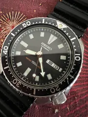 セイコー☆ダイバー　150M 自動巻き時計☆6309-7290☆メンズ☆稼働品☆のサムネイル