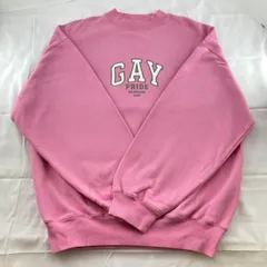 【10%OFFクーポン配布中】BALENCIAGA(バレンシアガ)　21SS　GAY　PRIDE　フロントロゴ　トレーナー　ピンクのサムネイル