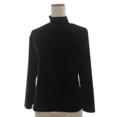 クリッツィア KRIZIA JEANS カットソー ハイネック ベロア 長袖 M 茶 ブラウンのサムネイル