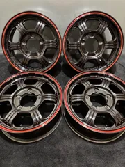 ★レアマイスター PREMIX FANG 16インチ 5.5J +20 139.7 5H アルミホイール 4本 ジムニー (1-M628)のサムネイル