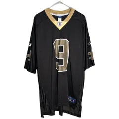 Reebok リーボック NFL ニューオーリンズ・セインツ ユニフォーム プロチーム アメフト ブラック(メンズ XL)中古 古着 Y4232のサムネイル