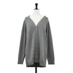 Maison Margiela メゾン マルジェラ カーディガン グレー サイズ:L / MISS DEANNA ウール Vネック カーディガン / ニット ミドル 長袖 ヴィンテージ / トップス 羽織り セーター / イタリア製【レディース】【中古】のサムネイル
