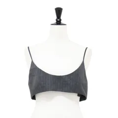 【美品】Spick&Span スピックアンドスパン ビスチェ グレー サイズ:FREE / 24春夏 ピンストライプ ビスチェ / キャミソール ショート丈 ポリエステル レーヨン / トップス【レディース】【中古】のサムネイル