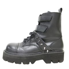 HYSTERIC GLAMOUR アイレット ベルト コンバットスニーカー - メルカリ