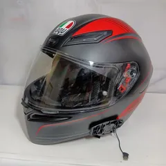 N  AGV K1 フルフェイスヘルメット マットブラック×レッド  Mサイズのサムネイル