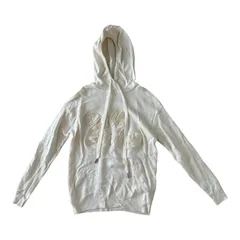  DOUBLE STANDARD CLOTHING ダブルスタンダードクロージング Doble Standard ロゴ ニットパーカー オフホワイト レディース F【C477】のサムネイル