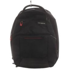 Samsonite ブラックリュック 赤いアクセント - メルカリ