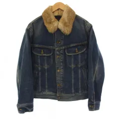 サンローラン パリ SAINT LAURENT PARIS デニムジャケット ジージャン Gジャン ファー L 青 ブルー 664248 /AN43のサムネイル