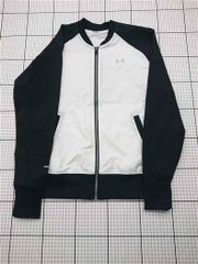 ◇ Θ アンダーアーマー UNDER ARMOUR ジャケット フロントジッパー ブラック系×ホワイト系 MDサイズ メンズ E 【1604220013698】