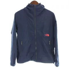 ザノースフェイス THE NORTH FACE コンパクト ジャケット ナイロンパーカー ジップアップ M 紺 ネイビー フード付き 長袖 NPW21430 /AP6