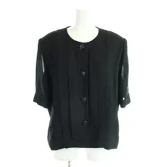 ジバンシィ GIVENCHY ジャケット 上着 14 黒 ブラック 無地 半袖 タック 0672952 /APのサムネイル