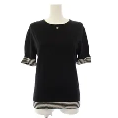 シャネル CHANEL 90s ココマーク ニット カットソー 半袖 98P 38 黒 ブラック P10603V00456 /AN44のサムネイル