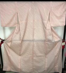 Df 美品 夏物 紗紬 夏紬 抽象模様 薄ピンク 正絹 小紋 薄物 絽 紗 着物 D 美品 夏物 紗紬 夏紬 抽象模様 薄ピンク 正絹 小紋 薄物 絽 紗 着物