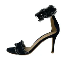 Gianvito Rossi(ジャンヴィト・ロッシ) パンプス 37 レディース - ダークネイビー オープントゥのサムネイル
