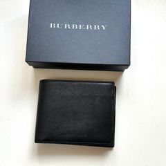 BURBERRY BLACK LABEL二つ折り財布 ブラック ノバチェック - メルカリ