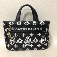CASTELBAJAC トートバッグ エナメル ブラックやりら - メルカリ
