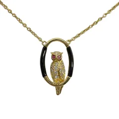 カレライカレラ Carrera y Carrera オウル ネックレス ルビー K18YG 7.2g ダイヤモンド オニキス イエローゴールド フクロウ レディース【中古】のサムネイル