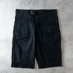 新品 タグ付き Nigel Cabourn ナイジェルケーボン アーミー カーゴ ショーツ ショートパンツ ハーフパンツ 製品染め ミリタリー 日本製 メンズ 34 ブラック 黒のサムネイル