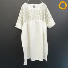 アズノゥアズオオラカ AS KNOW AS olaca チュニック トップス 半袖 刺繍 レディース [x989658]のサムネイル