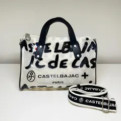 CASTELBAJAC【カステルバジャック】アミン3 ミニボストンバッグ スケルトン ホワイト/ブラック/シルバー金具 ハンドバッグ ショルダーバッグ バッグ 鞄 かばん メンズのサムネイル