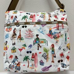 未使用】SAC サック 馬スカーフ柄 ワンショルダーバッグ ポーチ付き 
