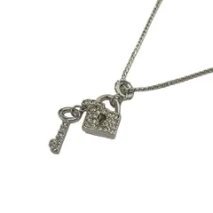 SWAROVSKI(スワロフスキー) ネックレス美品  - シルバー×クリア パドロック(南京錠)/キー(鍵)のサムネイル