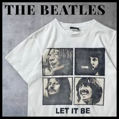 00s The Beatles LET IT BE レコードジャケット Tシャツ 背面 YOU KNOW MY NAME バンドT 実寸S Wall of Fame 丸胴ボデイ ホワイトのサムネイル