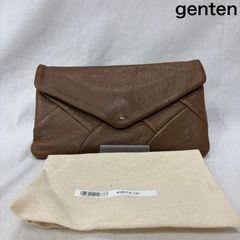 【未使用保管品】　genten ゲンテン　ニットキルト　長財布　シープレザー 未使用保管品】 genten ゲンテン ニットキルト 長財布 シープレザー