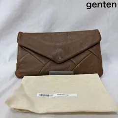 ゲンテン レザー エンベロープ財布 レター型 長財布 ナッパレザー ベージュブラウン レディース 表記無し ISItems【USED】【古着】【中古】50161673のサムネイル