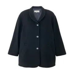 Ef25 Christian Dior クリスチャンディオール 中綿ウールコート ハーフコート サイズM ブラック レディースo07tのサムネイル